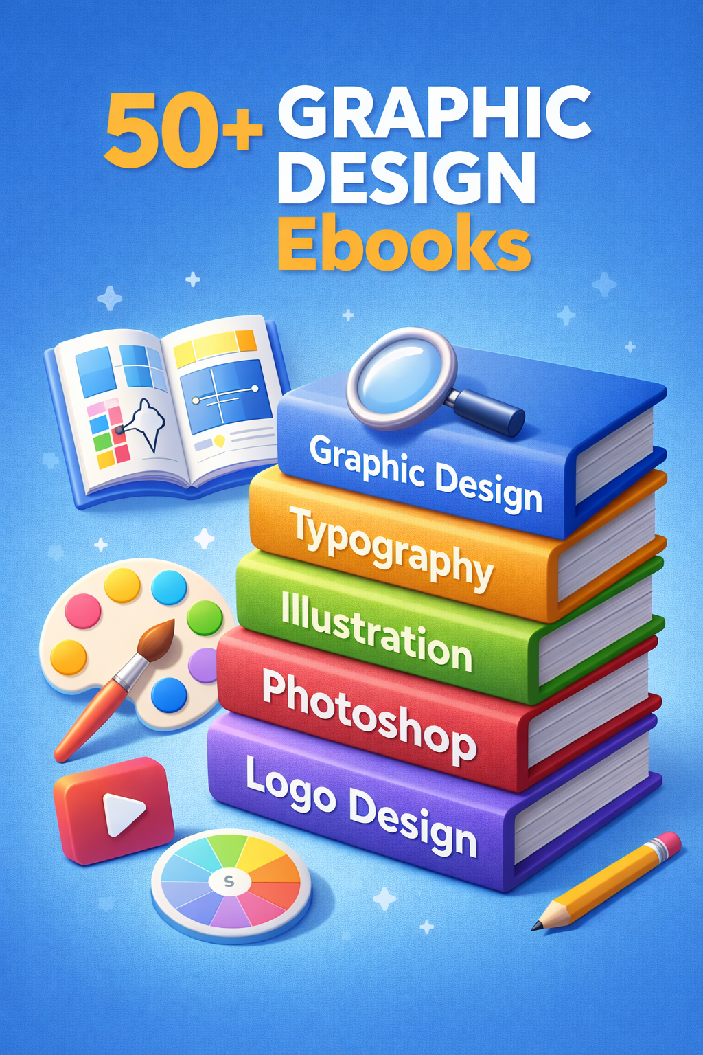 50+ Graphic Design Ebooks Bundle | Learn Design from Basics to Advanced