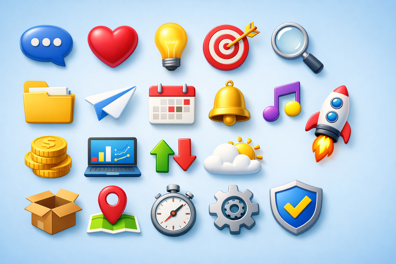 Premium 3D Icon Pack | Fully Editable | High-Quality 3D Icons